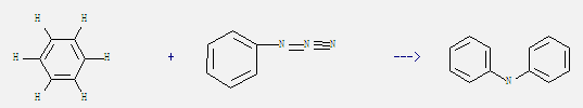 Benzene can react with azidobenzene to get diphenylamine